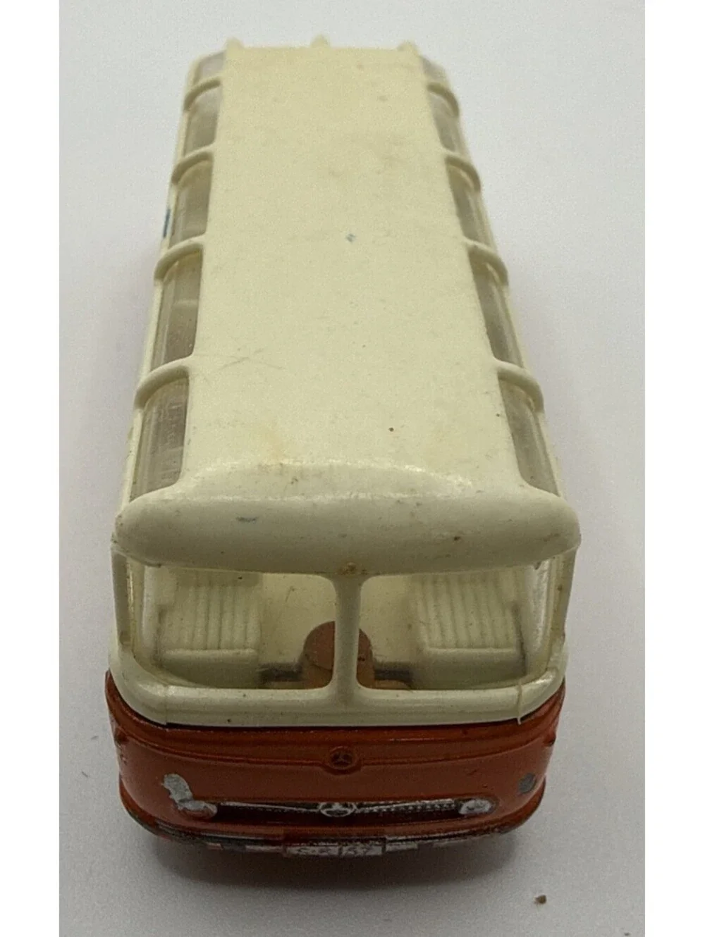 LESNEY MATCHBOX MERCEDES COACH BUS NO. 68 ORANGE / WHITE
